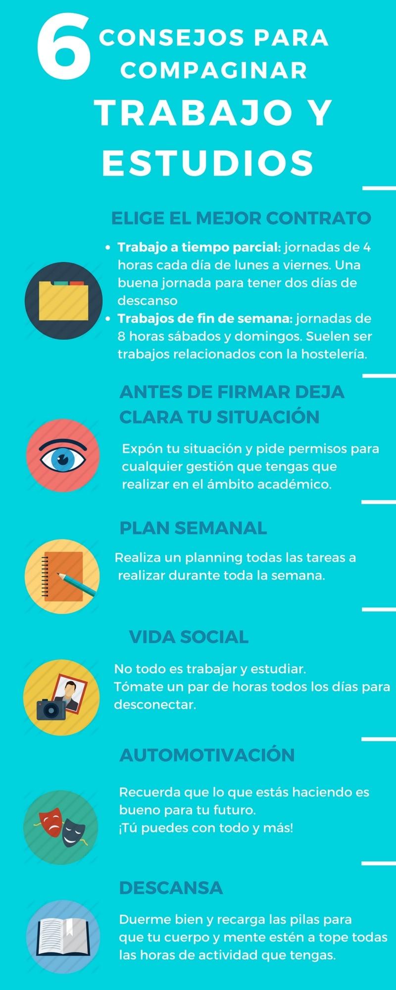 Cómo compaginar trabajo y estudios