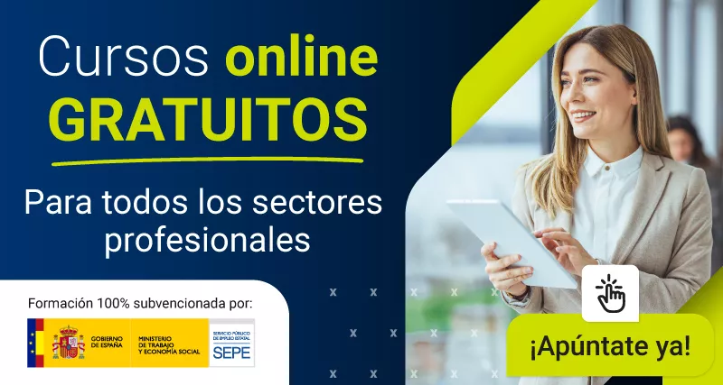 Cursos gratuitos para trabajadores de todos los sectores profesionales