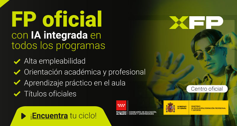 Formación profesional presencial en Madrid 100% oficial