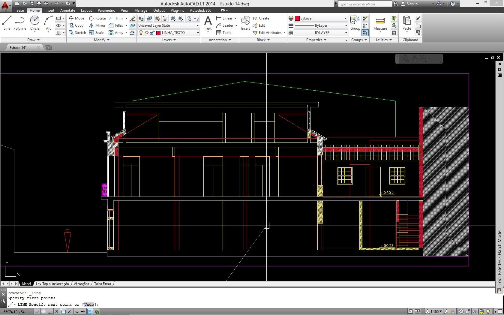 Plano en autocad