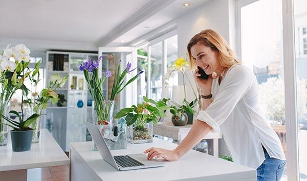 trabajo en una floristeria