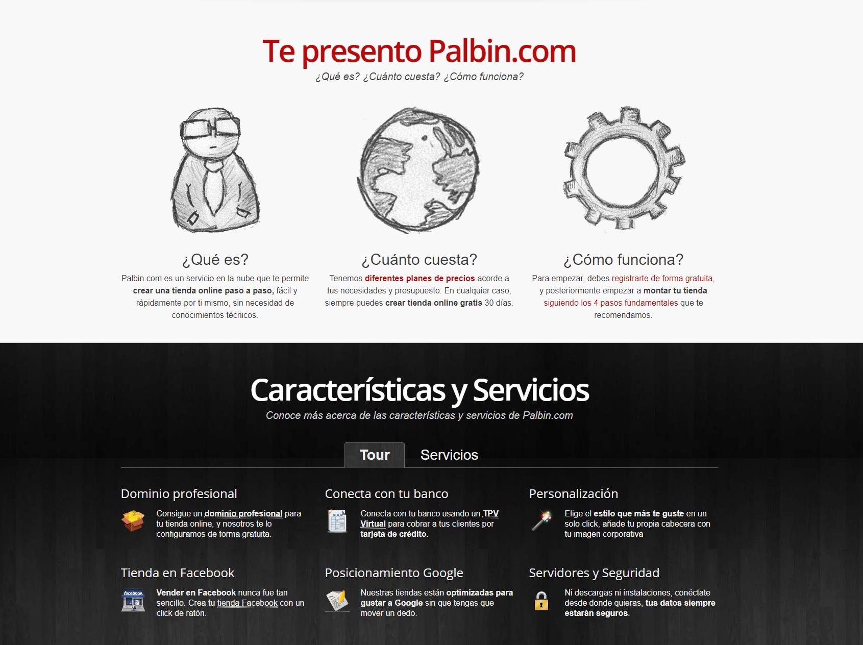 Plataforma Palbin para crear una tienda online