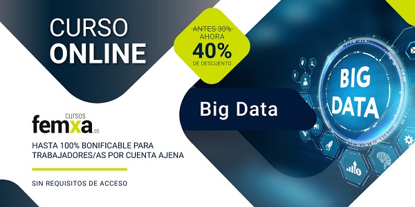 Cartel anunciador del curso de big data