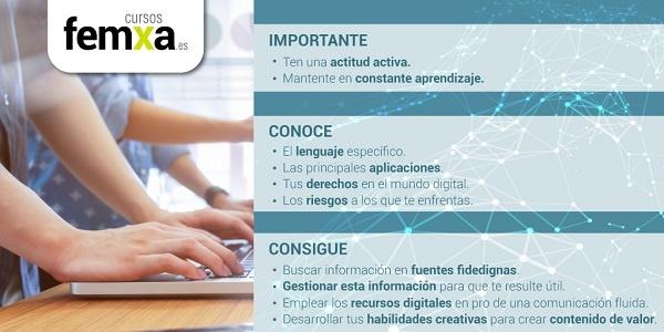 Infografía para conocer las claves de las competencias digitales