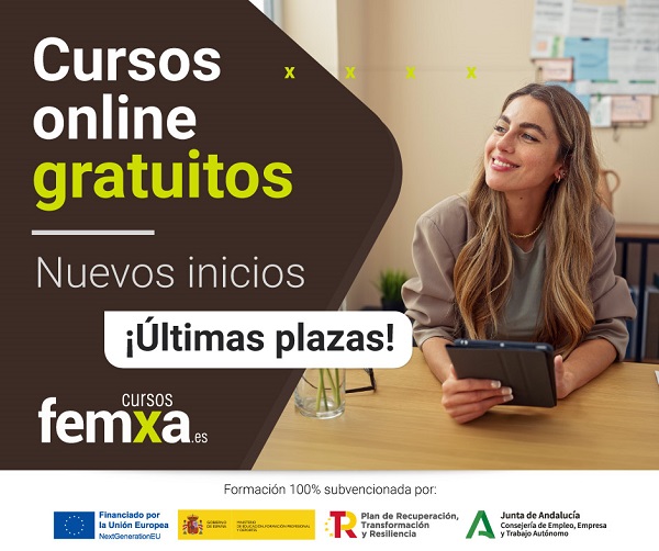 chica joven rubia de pelo largo hace un curso del SAE desde una tablet