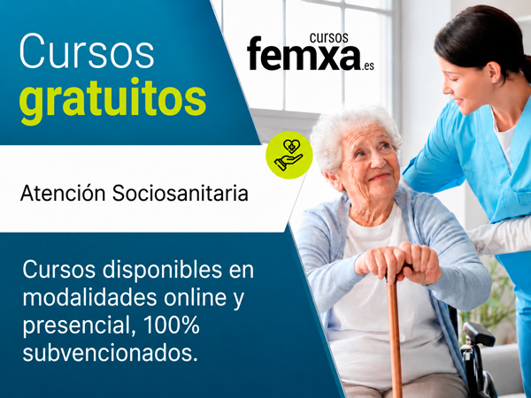 Formación gratuita sociosanitaria online y presencial