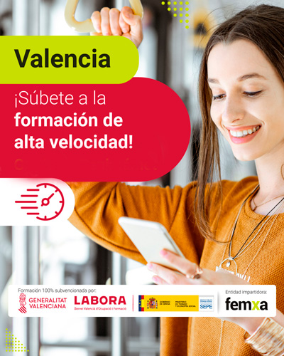 cartel de los cursos de formación de Valencia