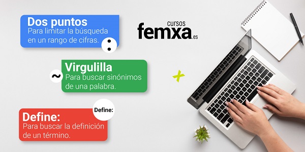 Infografía con funciones de búsqueda avanzada en google