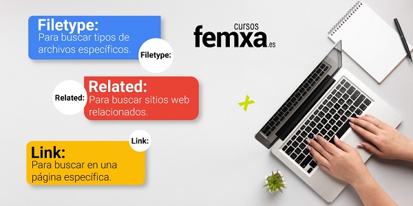 Infografía con funciones de búsqueda avanzada en google