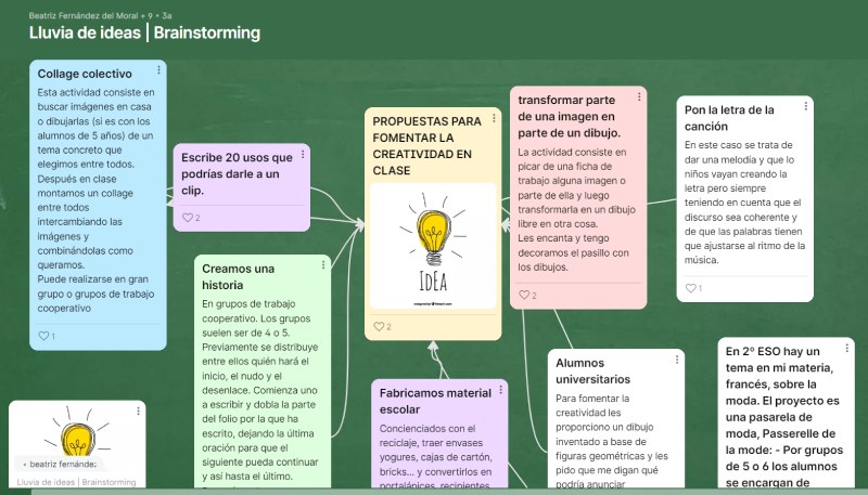 ejemplo de uso de padlet en teleformación