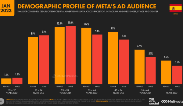 Estadísticas: demografía de meta ads