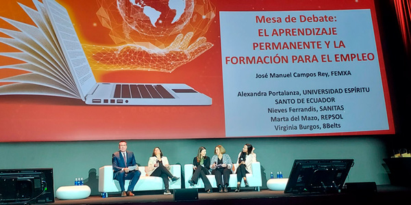 mesa redonda sobre aprendizaje permanente en expoelearning