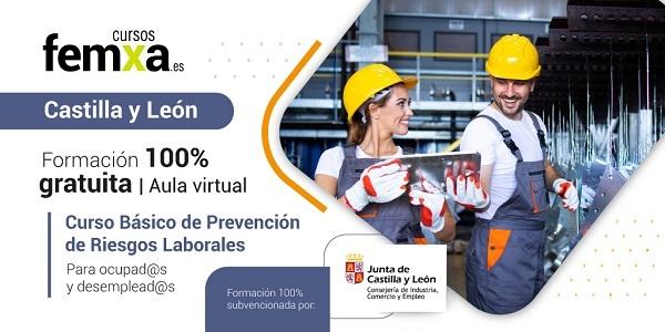 cartel anunciador del curos de prevención de riesgos laborales