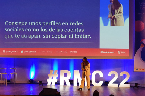 Sara Fernández, de Nortecreando durante rmc galicia 2022