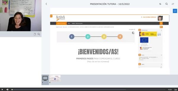 bienvenida a la tutorización de un curso online