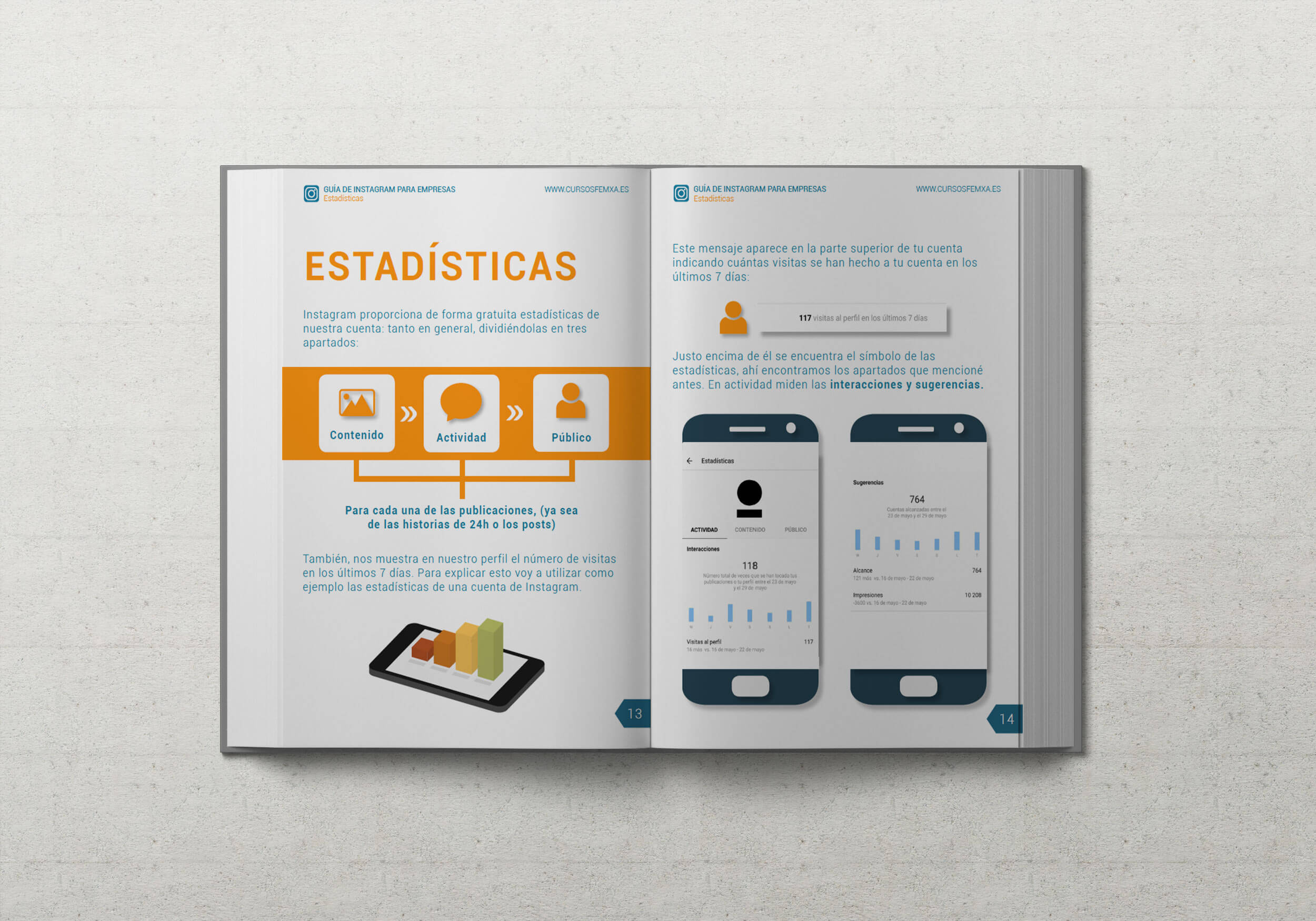 Detalle interior ebook Instagram para empresas