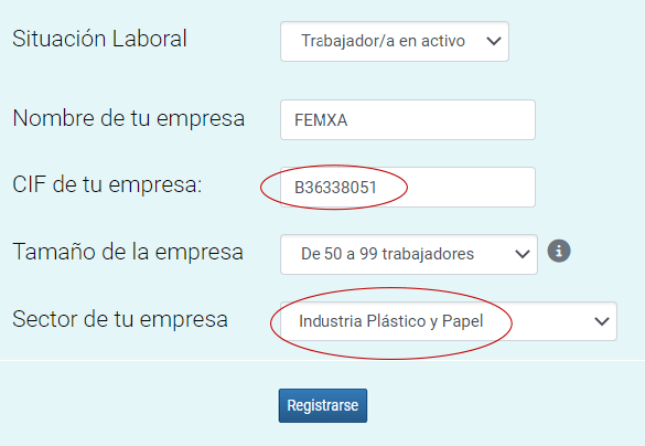 ¿Por qué no puedo cambiar el campo "sector de tu empresa" en mi perfil de usuario?