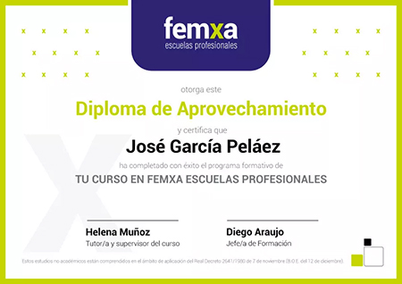 Diploma de Aprovechamiento