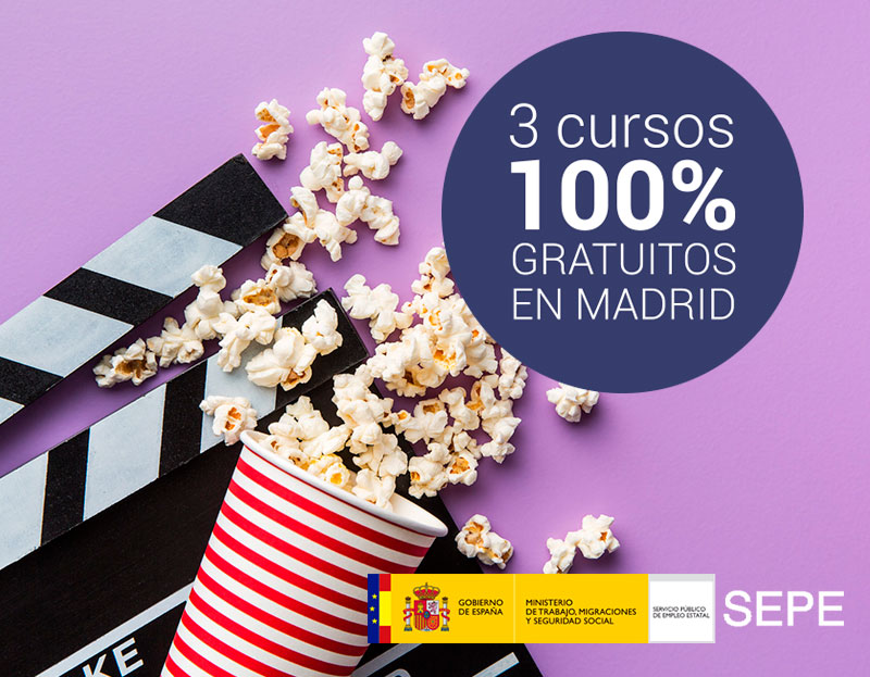 Cursos gratuitos en Madrid del Sector Imagen y Sonido