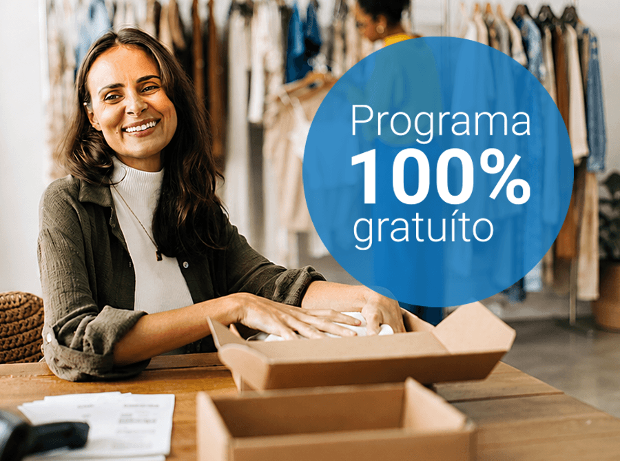 Profesional do comercio participando no programa Impulsa Comercio Galicia