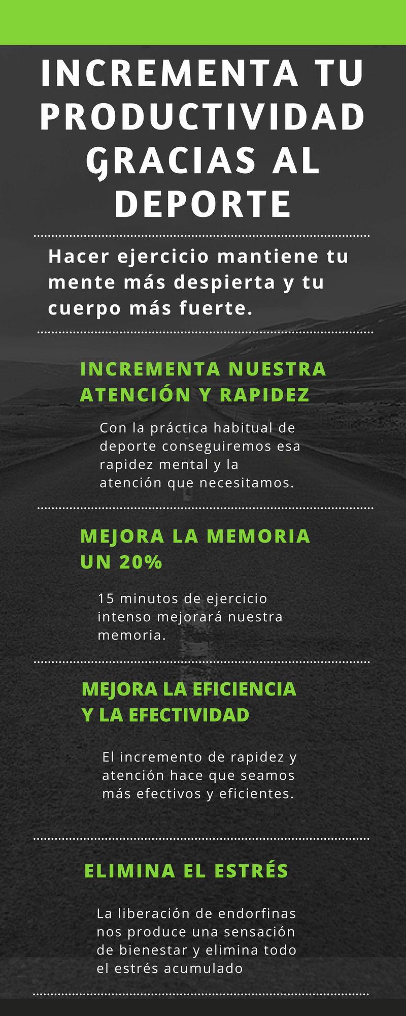 Incrementa tu productividad gracias al deporte