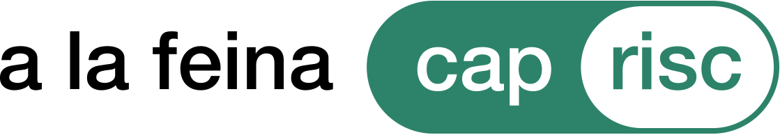 Logotip a la feina cap risc