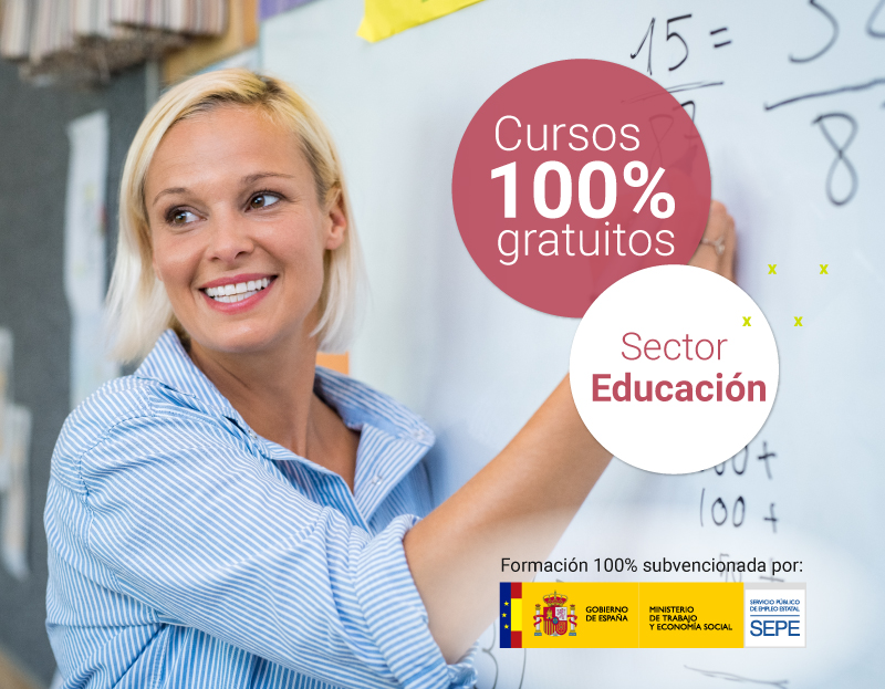 Cursos 100% gratuitos sector educación