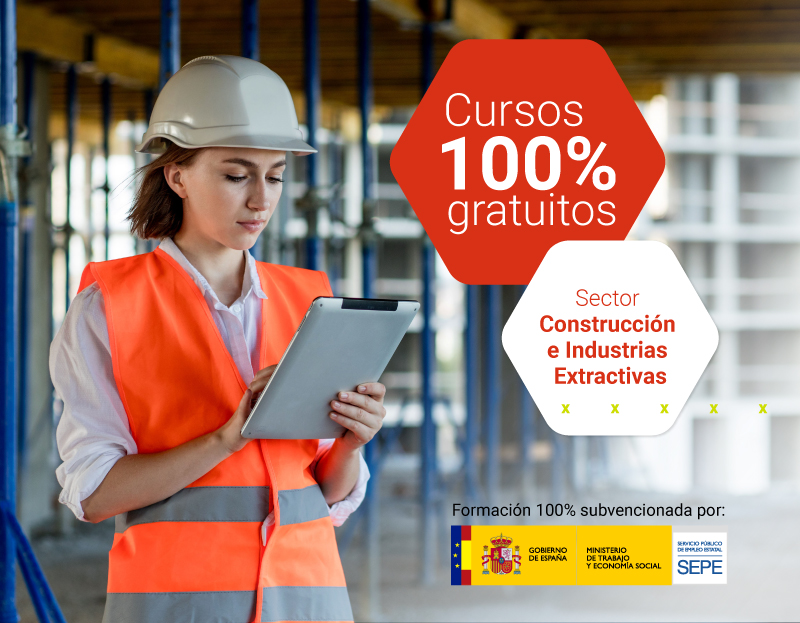 Cursos 100% gratuitos sector construcción