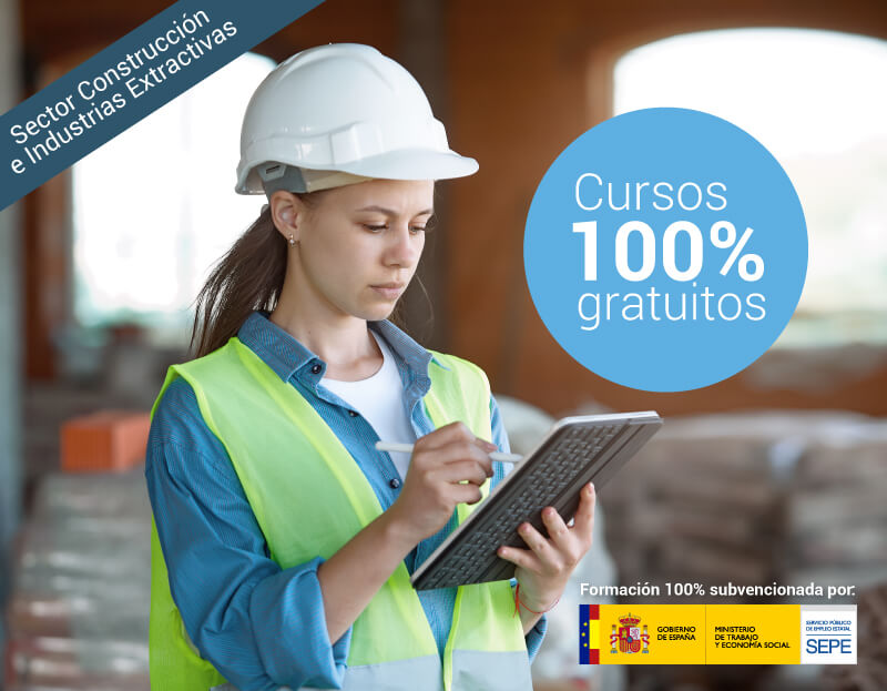 Cursos online para trabajadores y autónomos Cursos online gratuitos para trabajadores del Sector Construcción e Industrias Extractivas