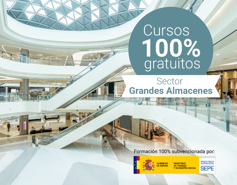 Cursos 100% gratuitos sector grandes almacenes