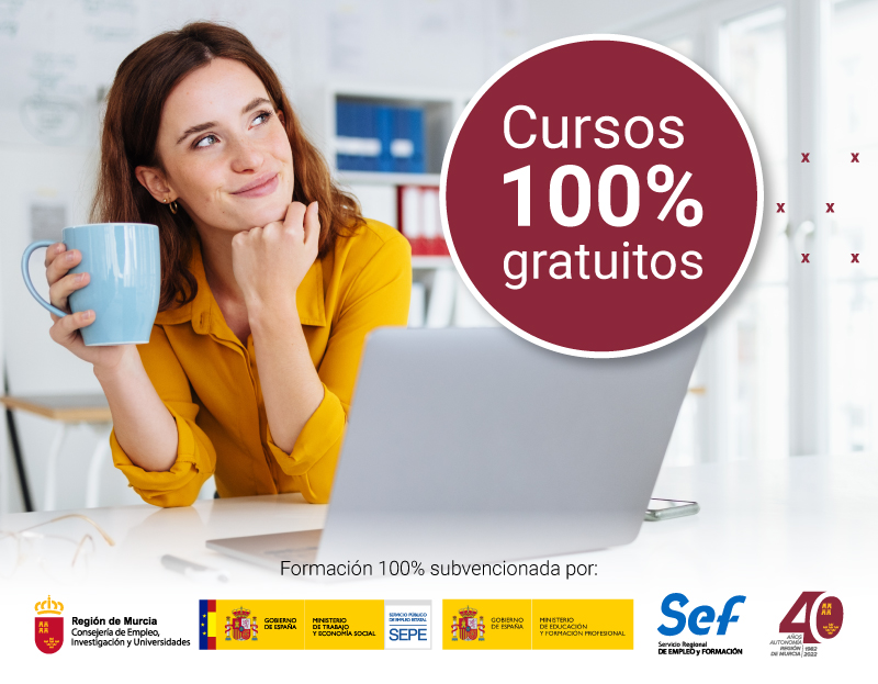 Cursos gratuitos para trabajadores y autónomos de Murcia Cursos gratuitos para trabajadores y autónomos de Murcia