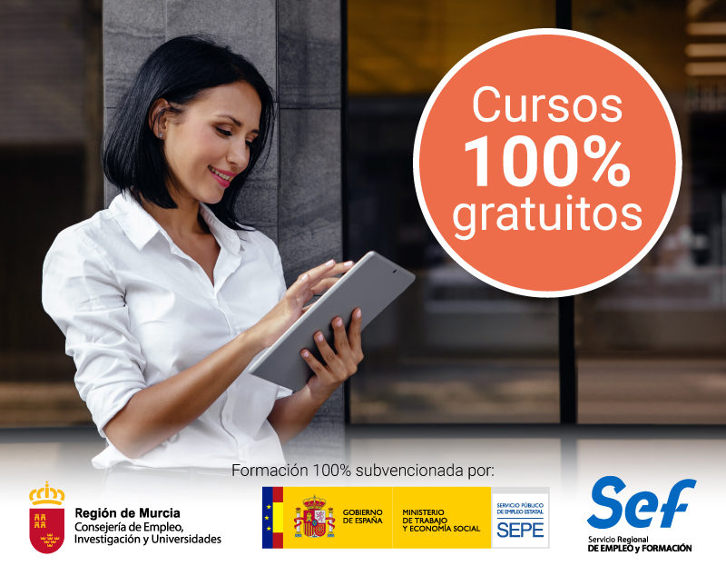 Cursos gratuitos para trabajadores y autónomos de Murcia Cursos gratuitos para trabajadores y autónomos de Murcia