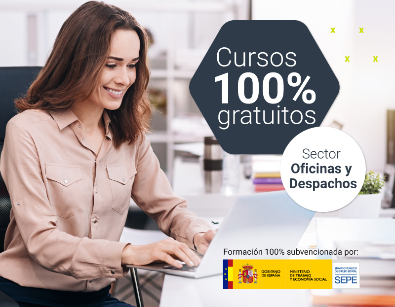 Cursos 100% gratuitos sector oficnas y despachos