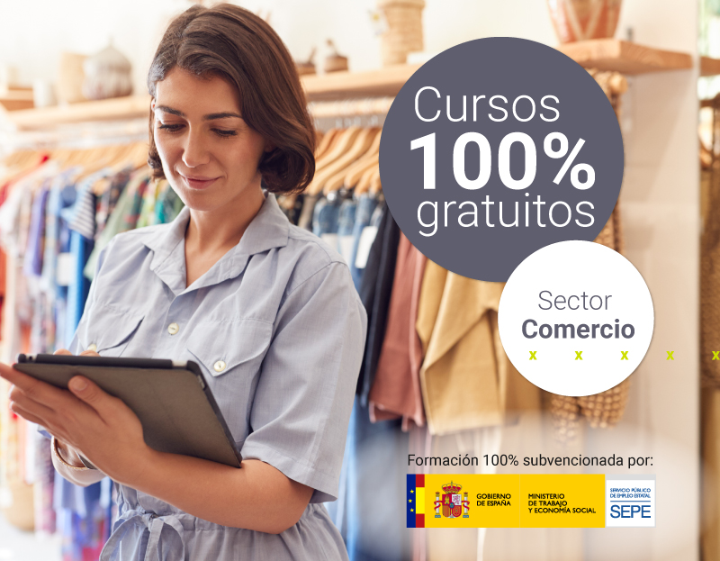 Cursos 100% gratuitos sector comercio