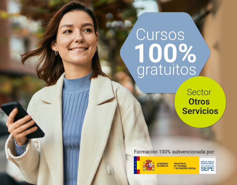 Cursos 100% gratuitos sector otros servicios