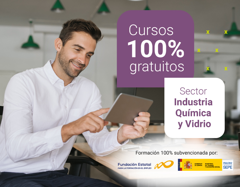 Cursos 100% gratuitos sector industria química y vidrio