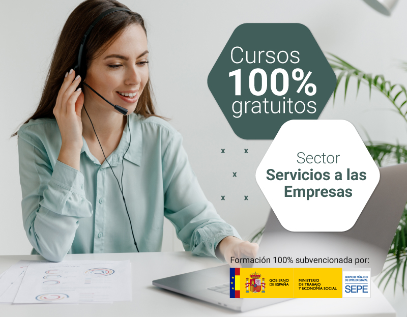 Cursos 100% gratuitos sector servicios a las empresas