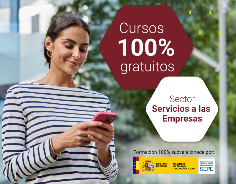 Cursos 100% gratuitos sector servicios a las empresas Cursos 100% gratuitos sector servicios a las empresas