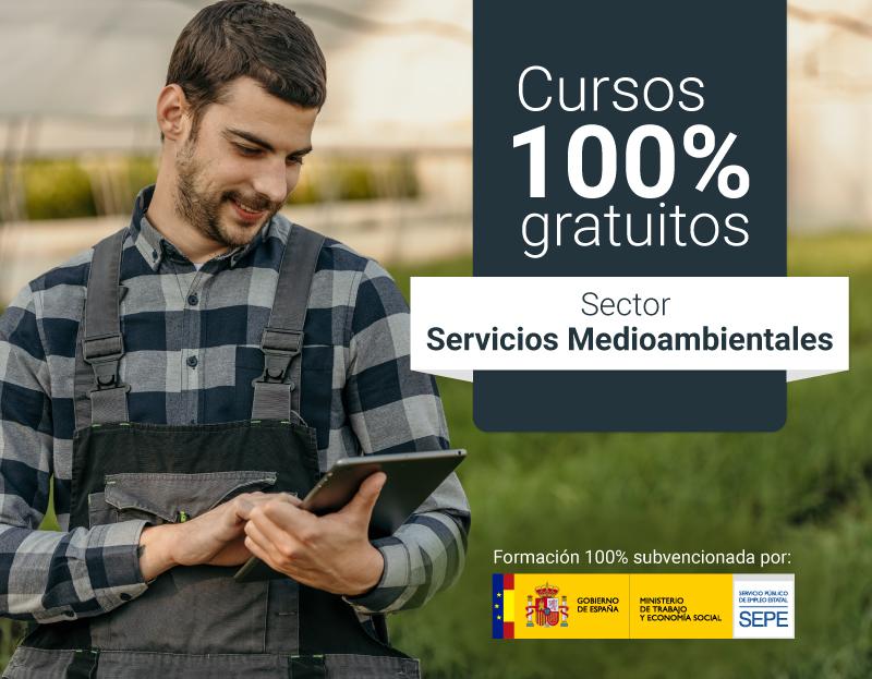 Cursos 100% gratuitos sector servicios medioambientales