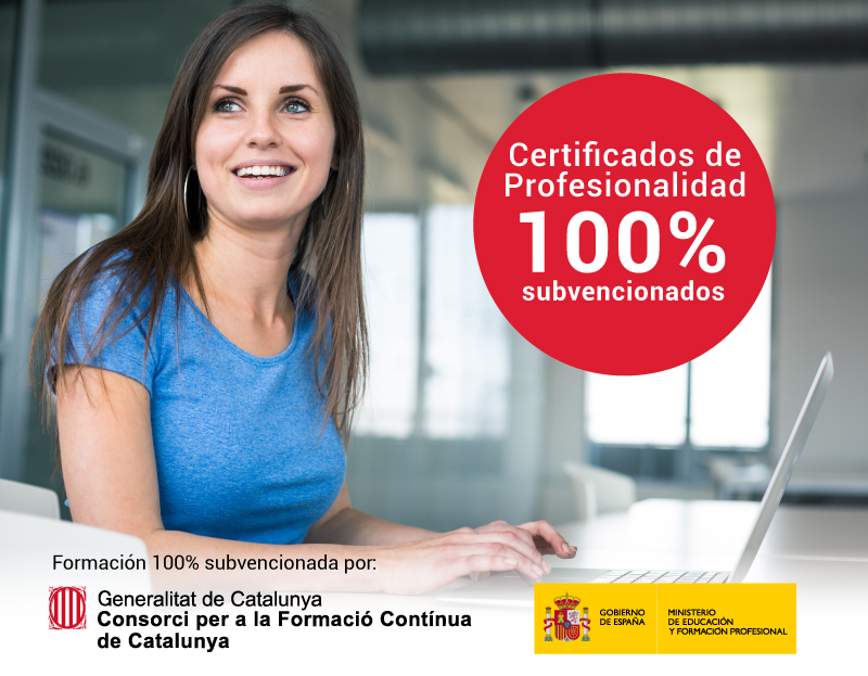 Cursos 100% subvencionados Cursos 100% subvencionados para ocupados de Cataluña