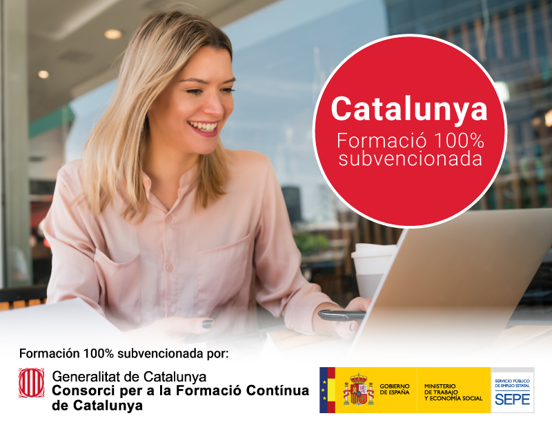 Cursos 100% subvencionats per a ocupats de Catalunya Cursos 100% subvencionats per a ocupats de Catalunya