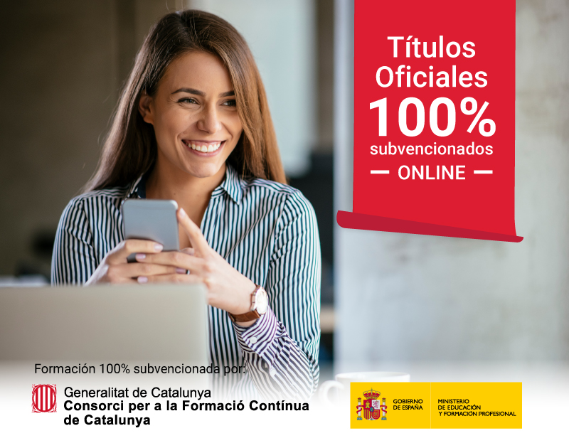 Cursos 100% subvencionados Cursos 100% subvencionados para ocupados de Cataluña