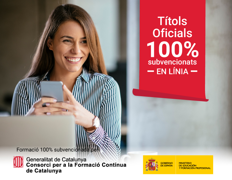 Cursos 100% subvencionats Cursos 100% subvencionats per a ocupats de Catalunya