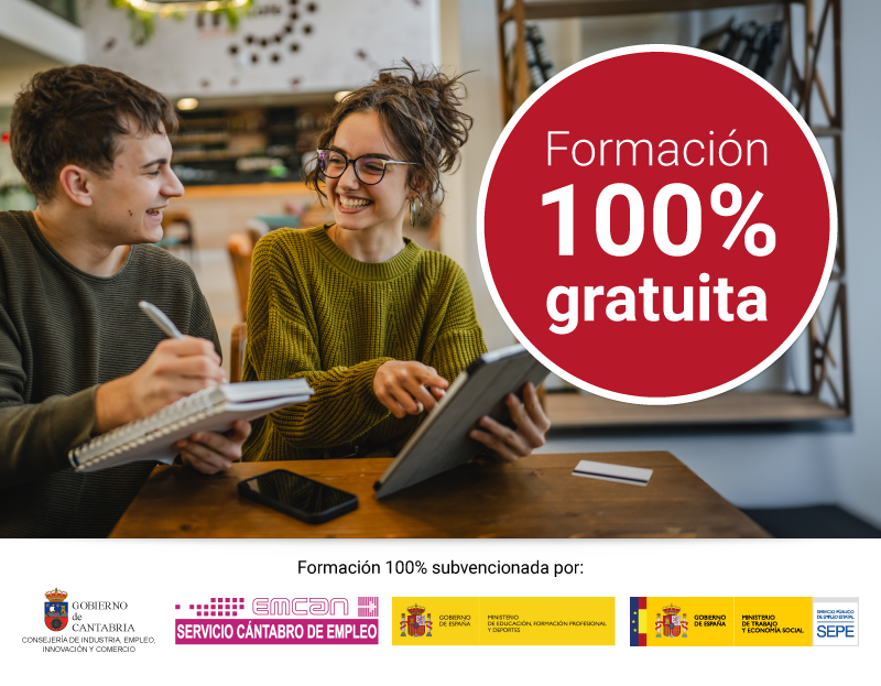 Cursos 100% gratuitos Cantabria Cursos 100% gratuitos Cantabria