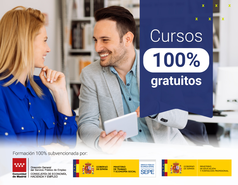 Cursos 100% gratuitos para desempleados de Madrid Cursos 100% gratuitos para desempleados de Madrid