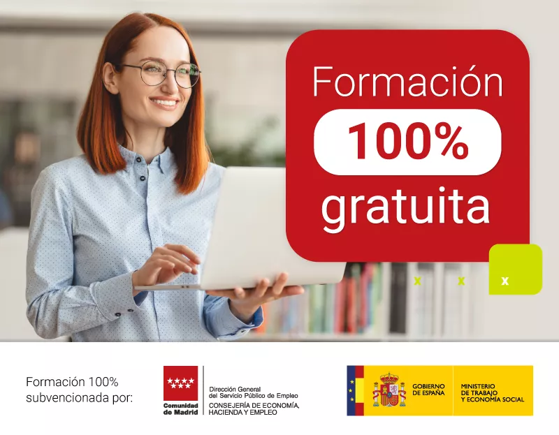 Cursos gratis online para trabajadores y autónomos de Madrid