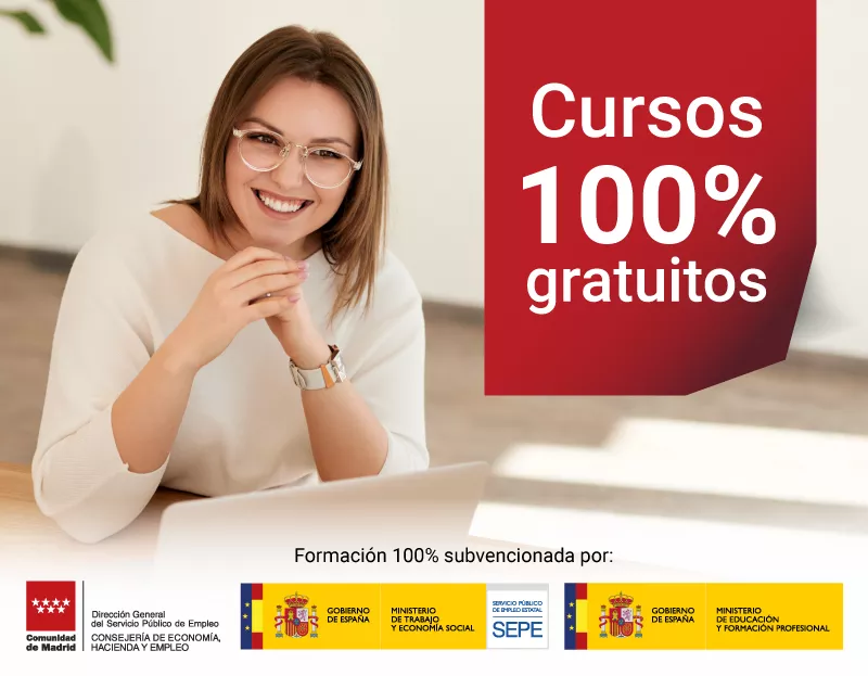 Cursos gratis online para trabajadores y autónomos de Madrid