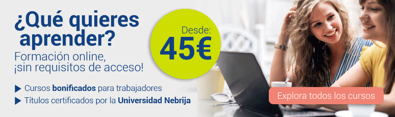 Formación online desde 45€