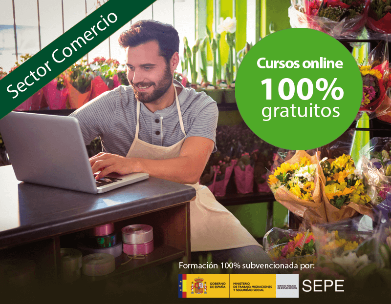 Cursos online gratuitos para trabajadores del Sector Comercio y Marketing