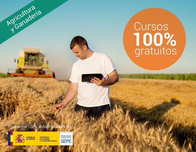 Cursos online para trabajadores y autónomos Cursos online gratuitos para trabajadores del Sector Agricultura, Ganadería y Forestal